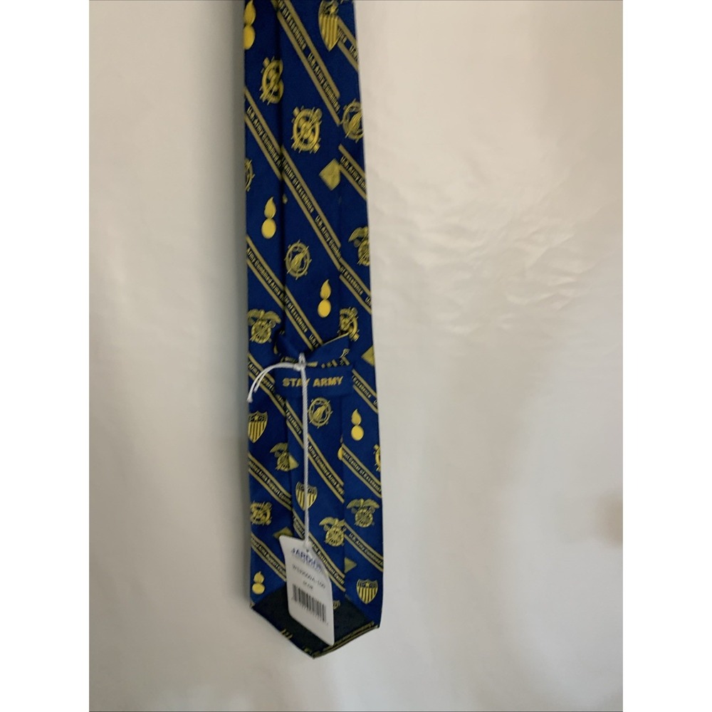 Army Blue Service Uniform Style Tie NEW With The Tags Jardine Collection Silk - Picture 4 of 5